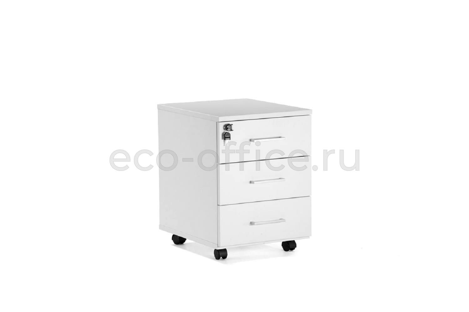 Тумба подкатная TOUR Basic 80T004 W3W3 alum Белый купить в Севастополе