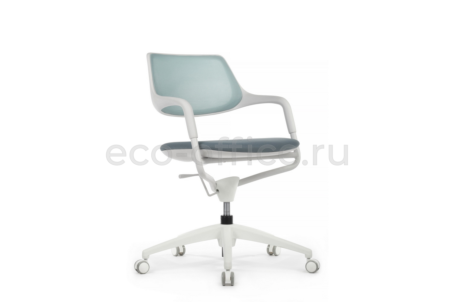 Кресло RV Design SCROLL HY-813D Голубая сетка / Серая ткань купить в Севастополе