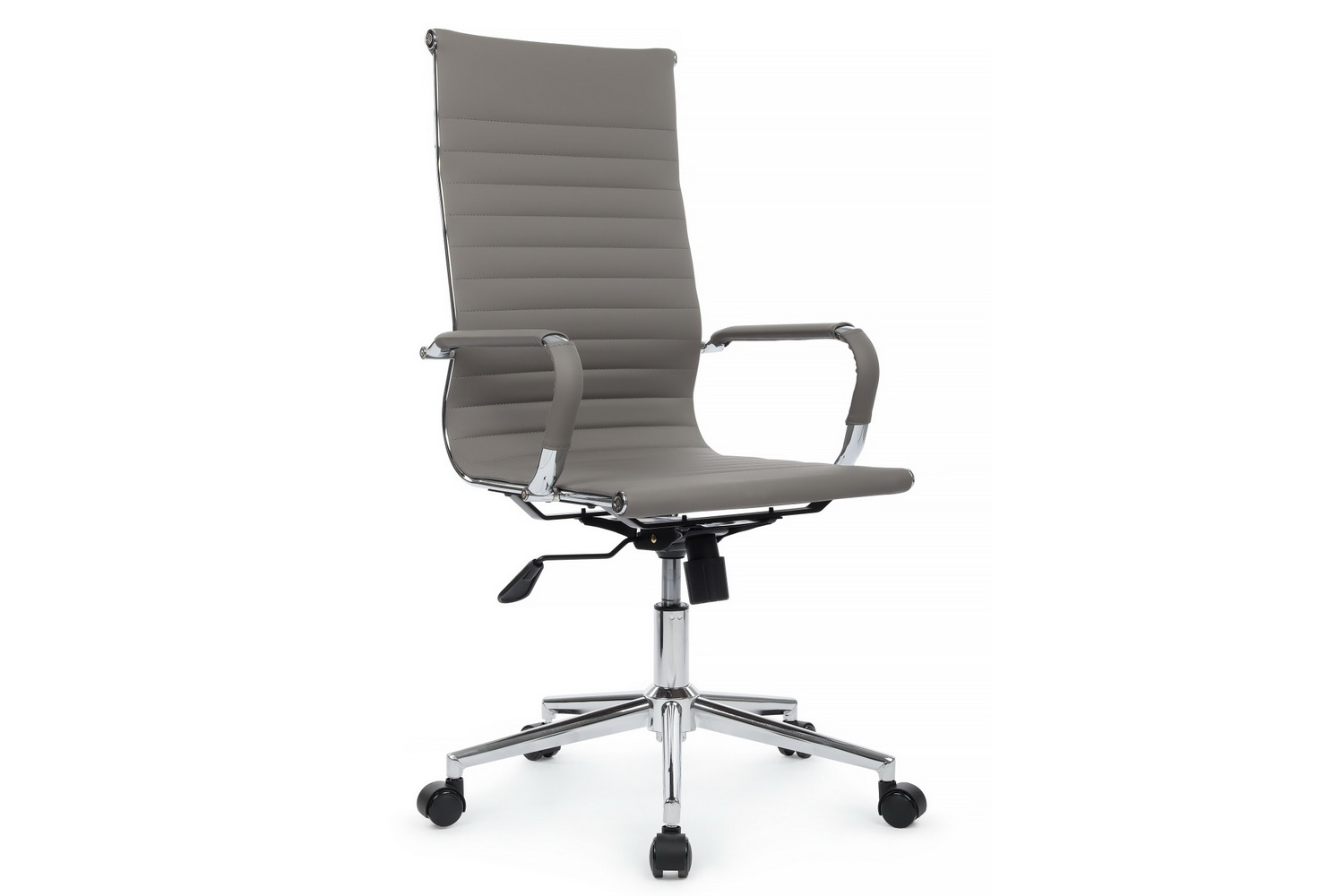 Кресло руководителя RV Chair HUGO 6002-1SE Серая экокожа  стоимость