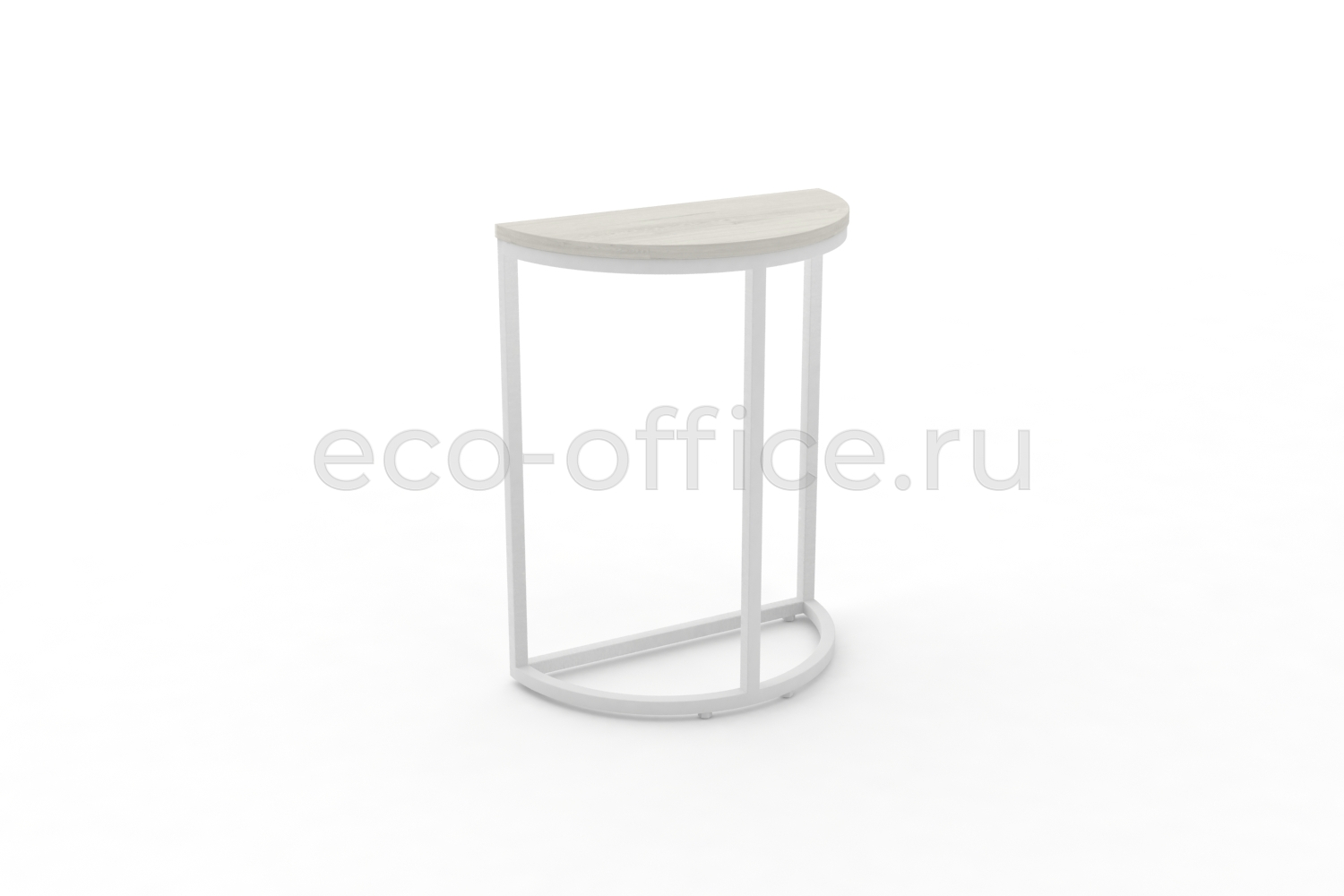 Стол журнальный SLICE-650 Дуб Наварра / Белый металл купить в Севастополе