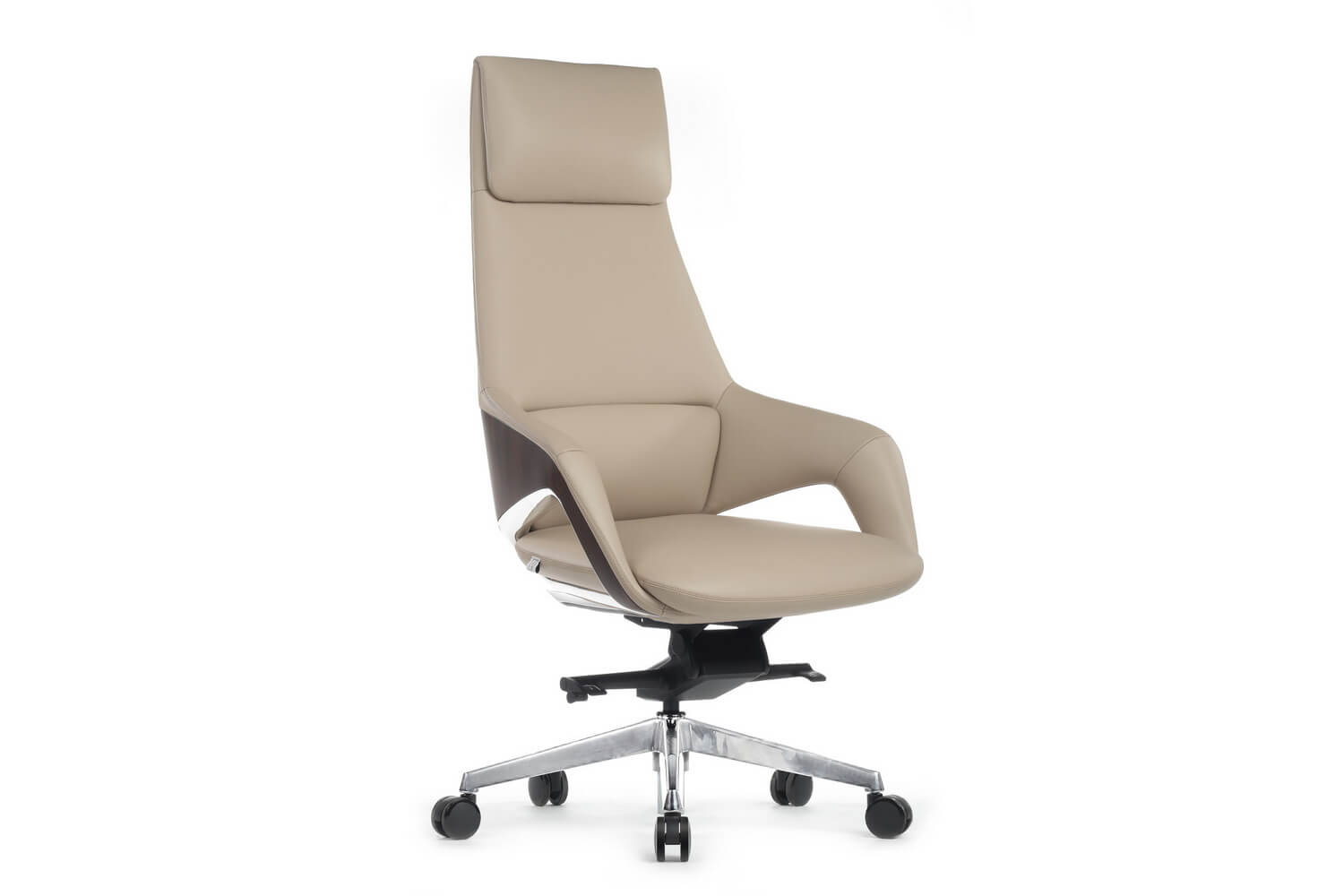 Кресло руководителя RV Design AURA FK005-A Светло-бежевая кожа купить в Севастополе