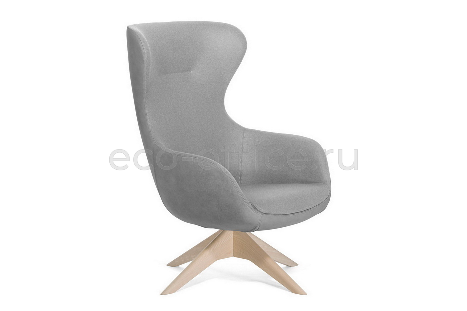Офисное кресло Profoffice ELEGANCE WOOD на крестовине Серый войлок купить в Севастополе