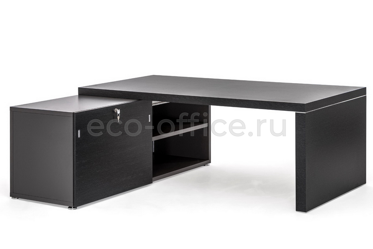 Стол SX/DX на широкой опоре TITANO PTI9920010C35WH Черное Дерево купить в Севастополе