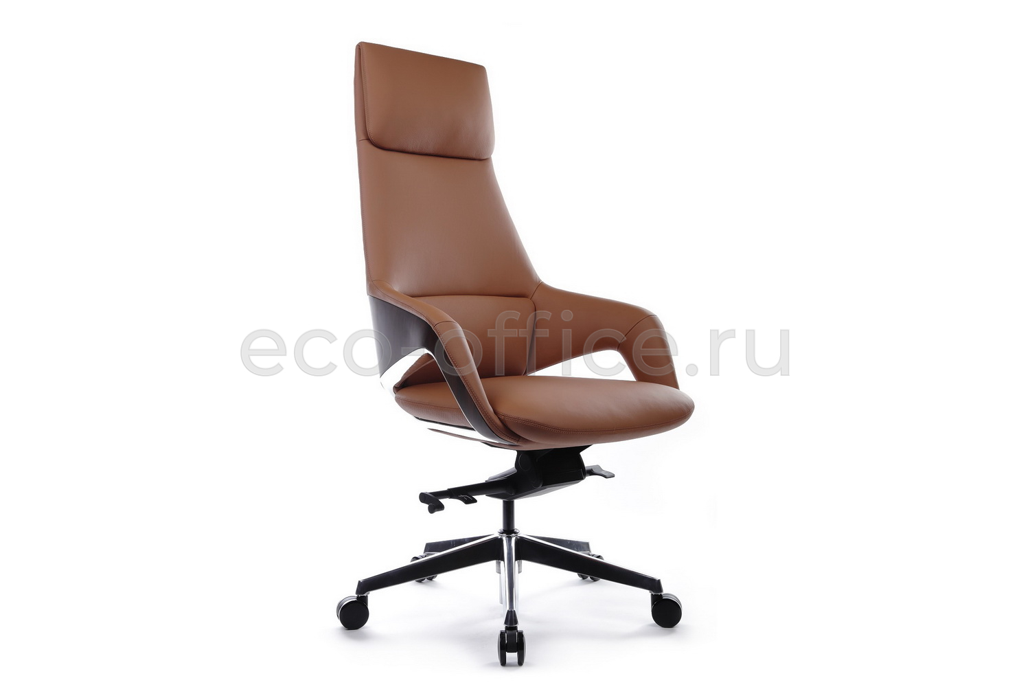 Кресло руководителя RV Design AURA FK005-A Светло-коричневая кожа купить в Севастополе