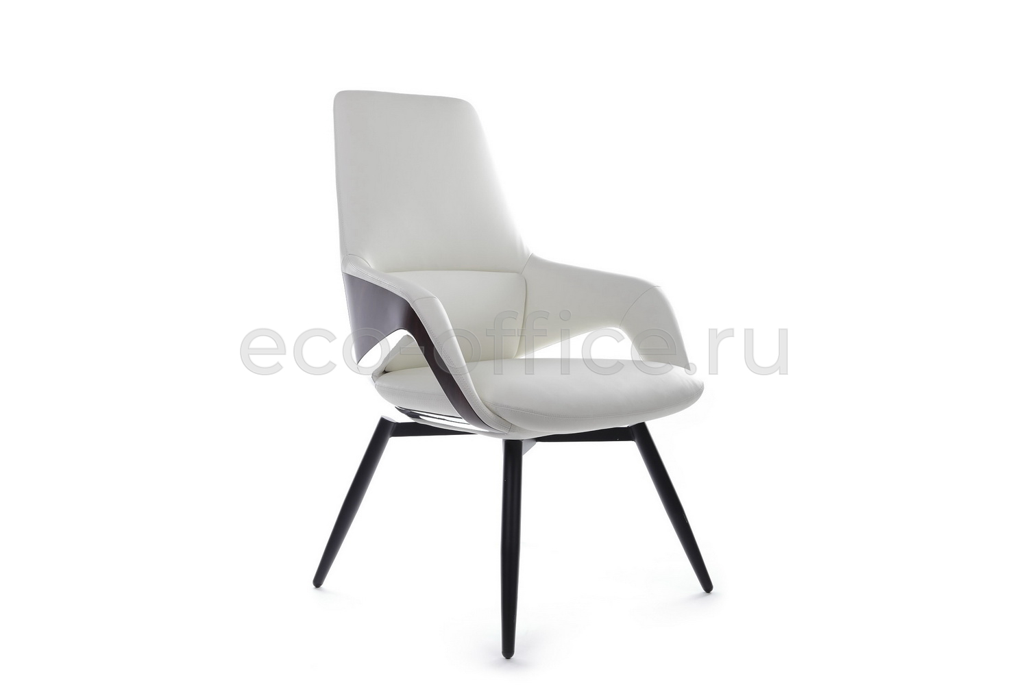 Конференц-кресло RV Design AURA-ST FK005-C Белая кожа купить в Севастополе