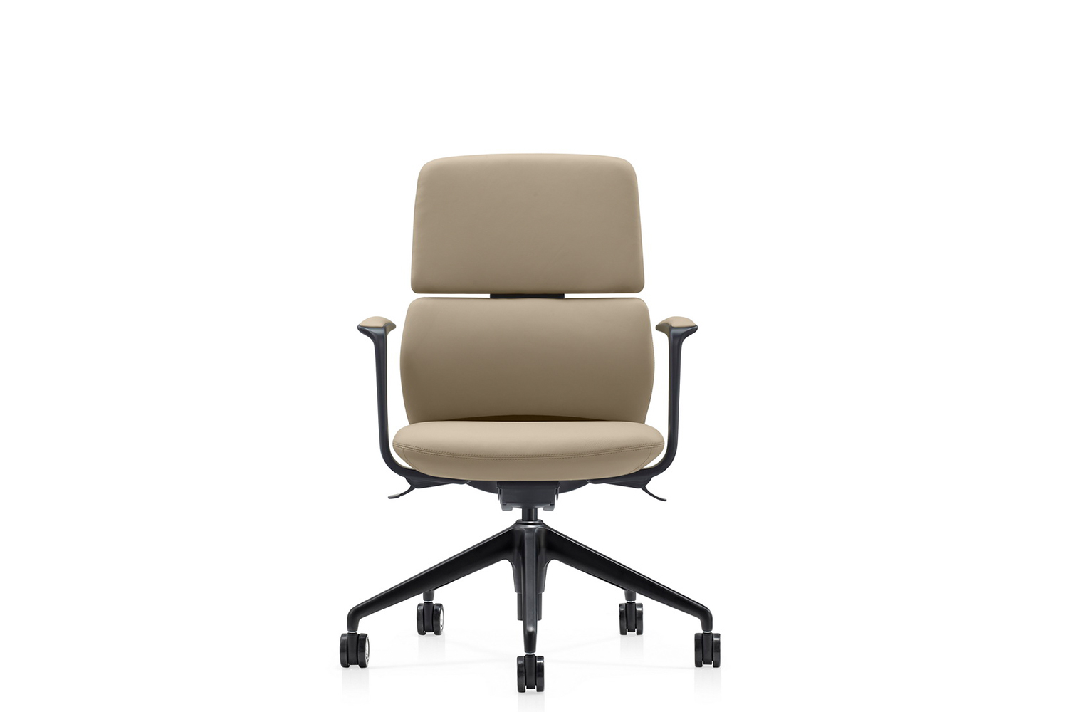 кресло руководителя rv design venetto-m fk013-b12 светло-бежевая кожа фото