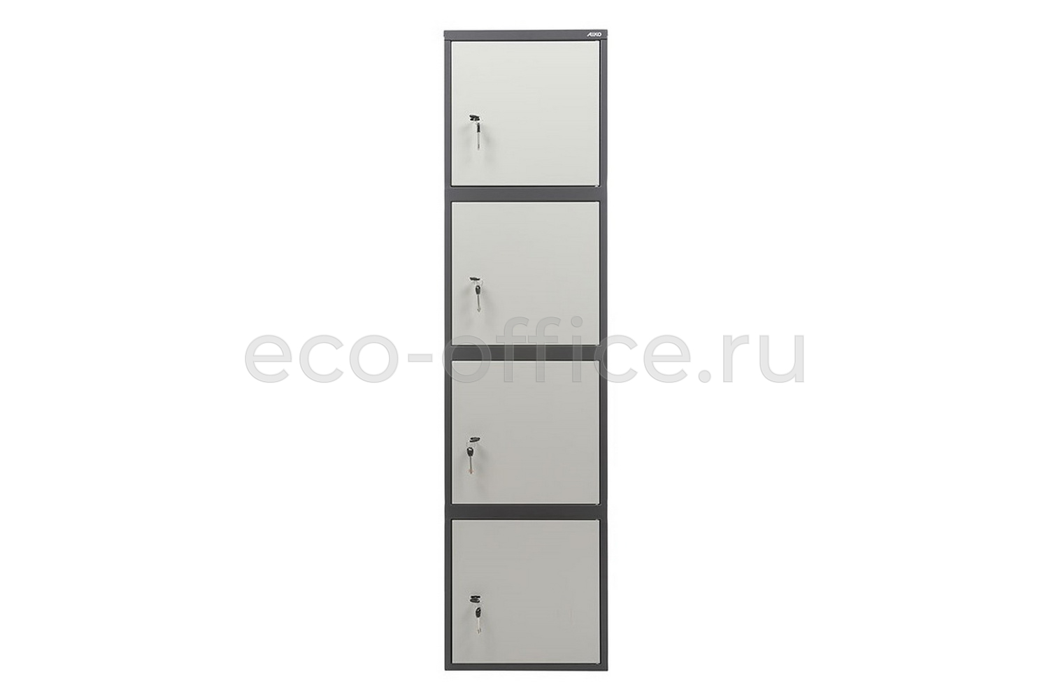 Шкаф бухгалтерский AIKO SL-185/4 Графит (RAL 7024) / Светло-серый (RAL 7038)  стоимость