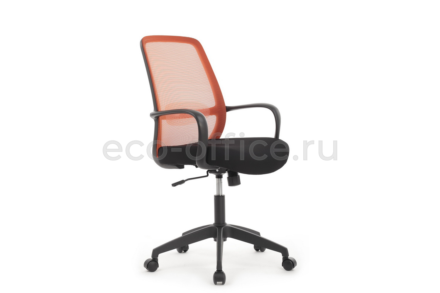 Кресло RV Design FAST W-207 Чёрный пластик / Оранжевая ткань купить в Севастополе