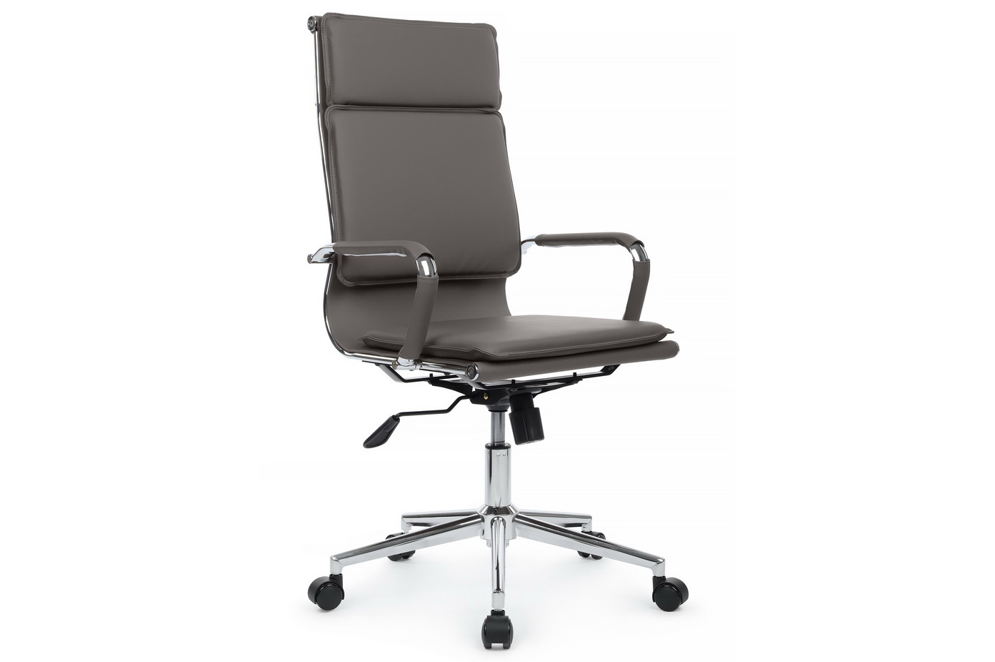 Кресло руководителя RV Chair HUGO 6003-1SE Серая экокожа  стоимость