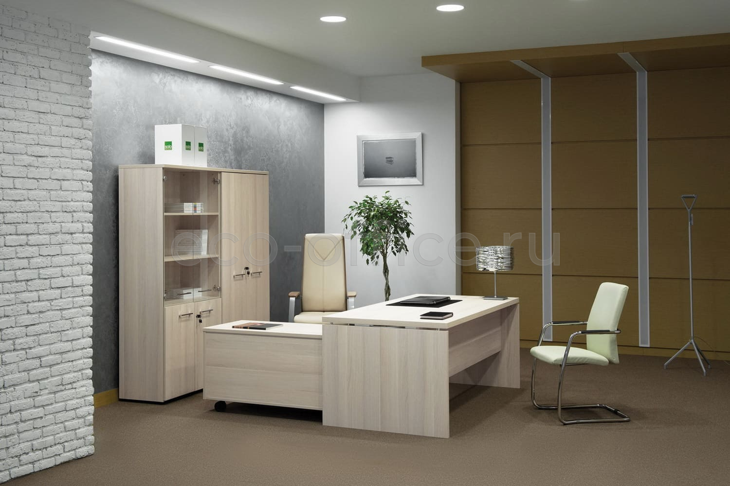 Кабинет руководителя FERMO WOOD Дуб Светлый купить в Севастополе