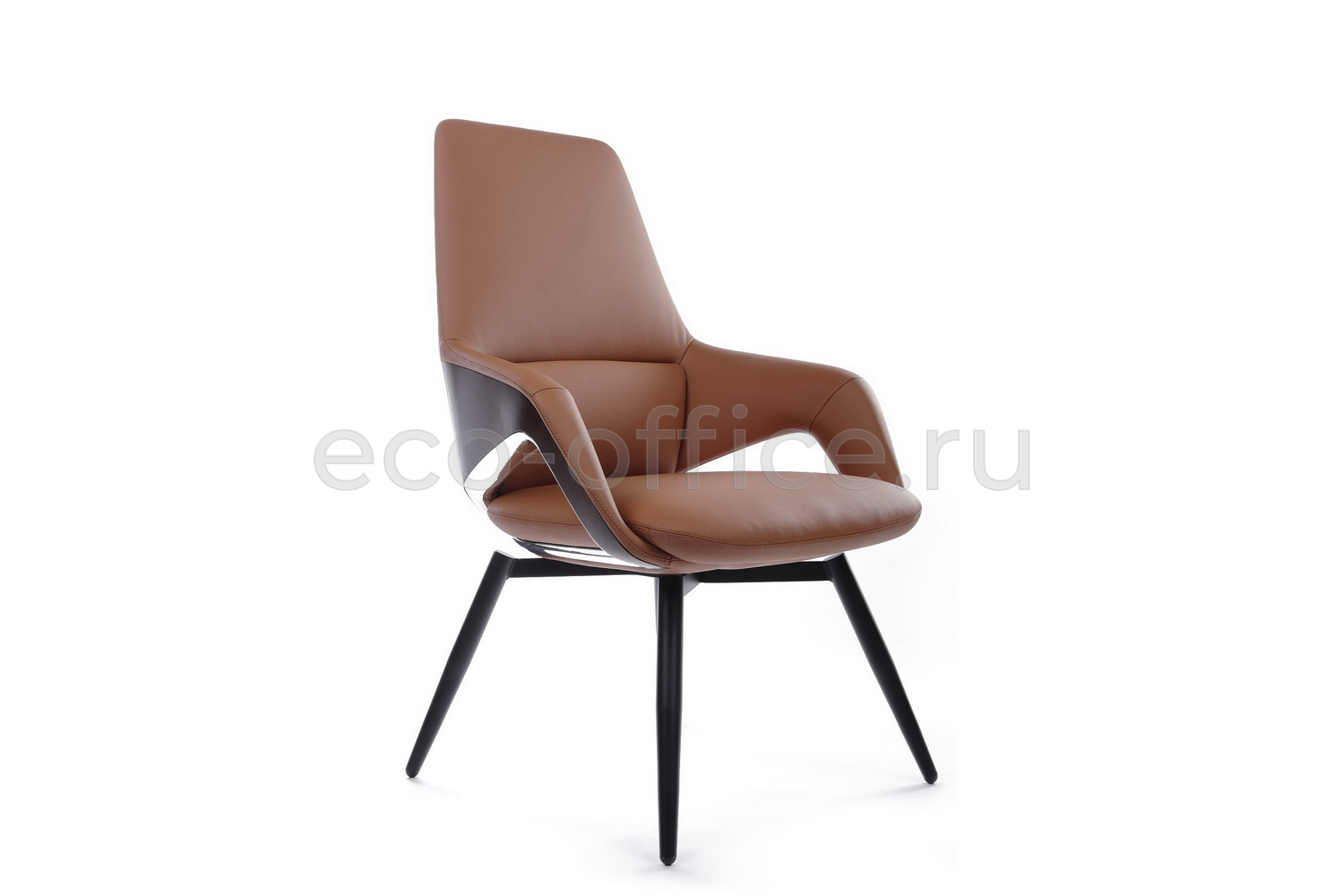 Конференц-кресло RV Design AURA-ST FK005-C Светло-коричневая кожа купить в Севастополе