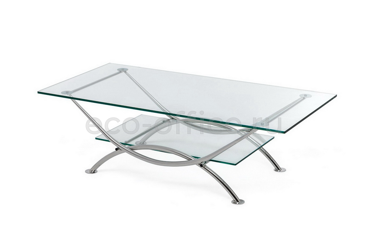 Стол кофейный ARCO clear glass Прозрачное стекло купить в Севастополе