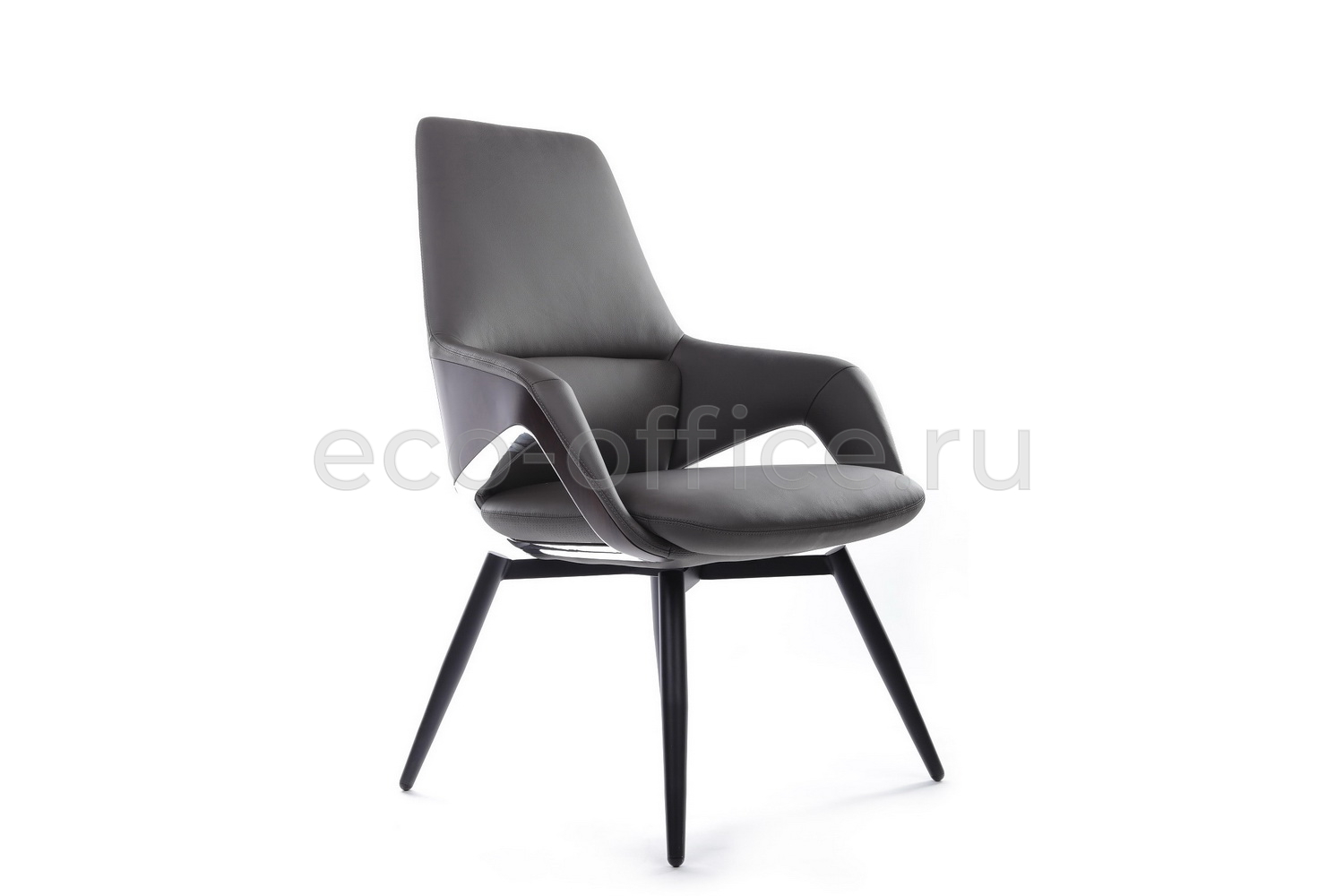 Конференц-кресло RV Design AURA-ST FK005-C Антрацит кожа купить в Севастополе