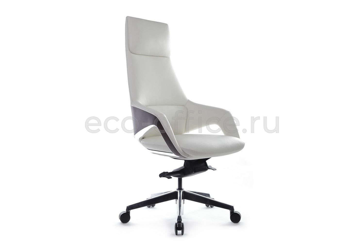 Кресло руководителя RV Design AURA FK005-A Белая кожа купить в Севастополе