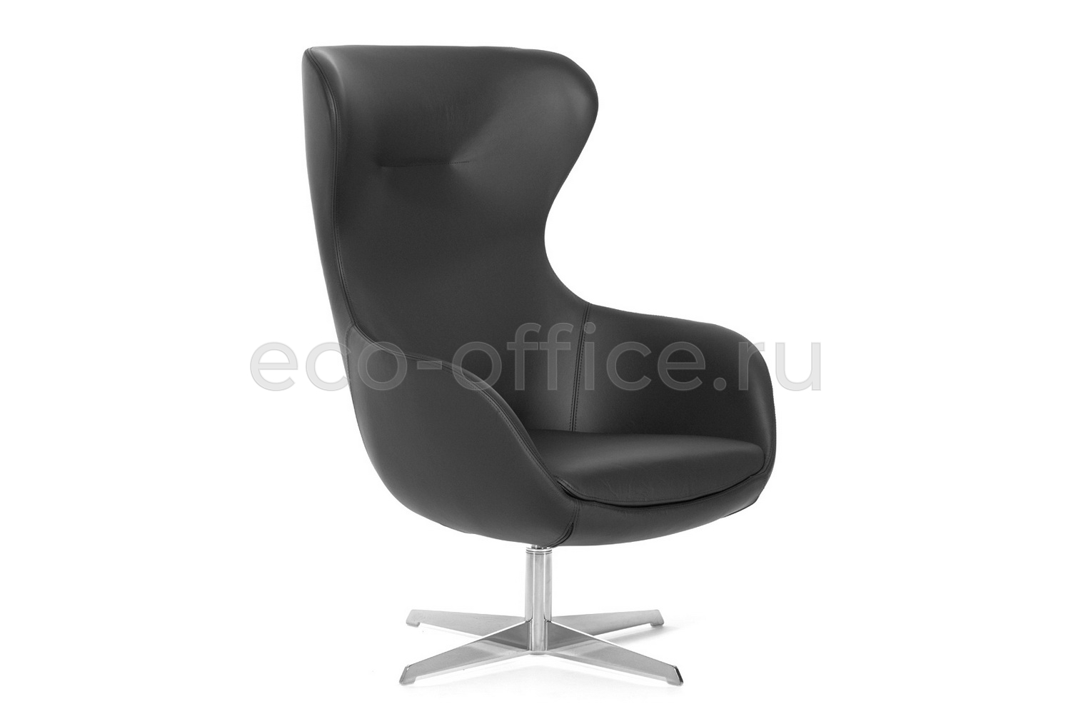 Кресло Profoffice ELEGANCE METAL R7 Dakota black Чёрная кожа купить в Севастополе