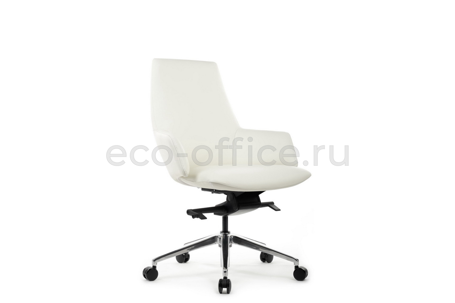Кресло руководителя RV Design SPELL-M B1719 Белая кожа купить в Севастополе
