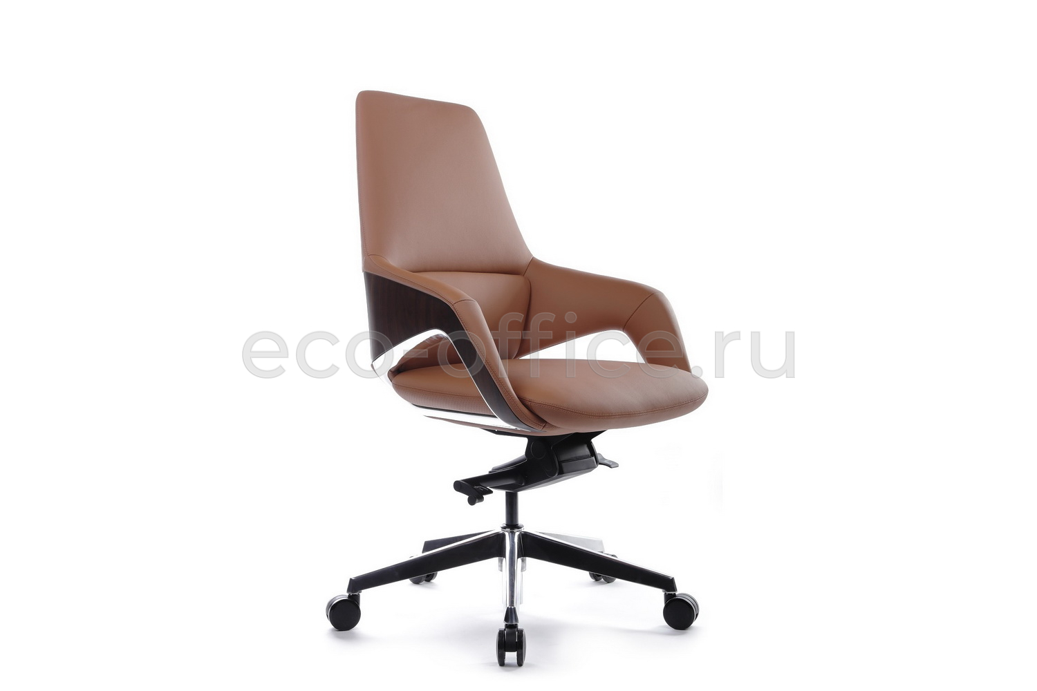 Кресло руководителя RV Design AURA-M FK005-B Светло-коричневая кожа купить в Севастополе