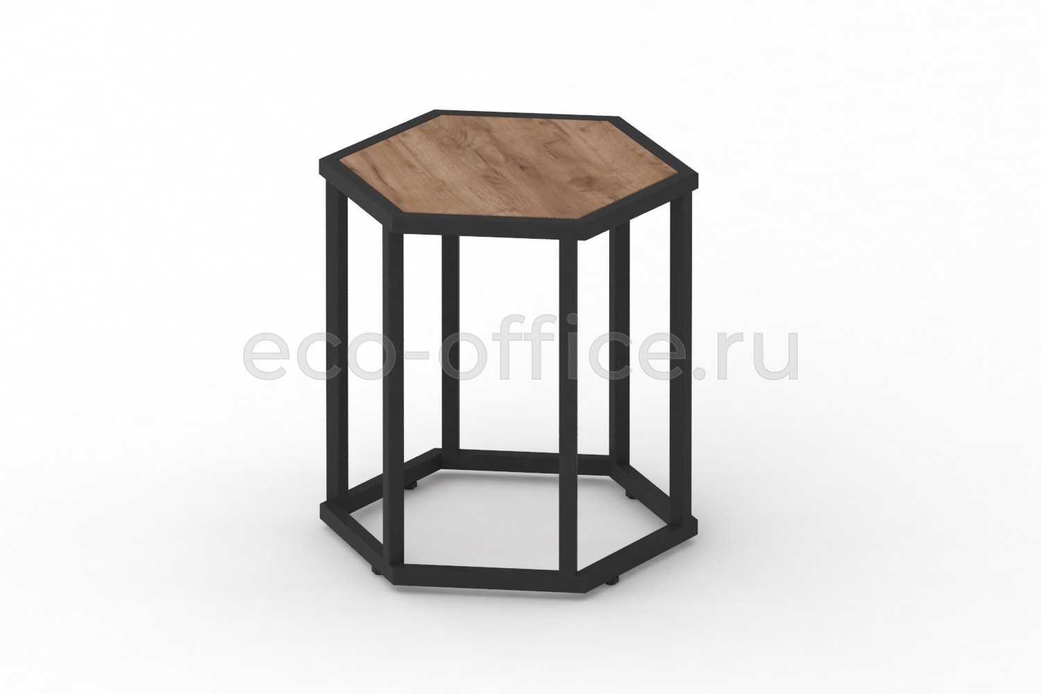 Стол журнальный HEX-450 Дуб Табак / Чёрный металл  стоимость