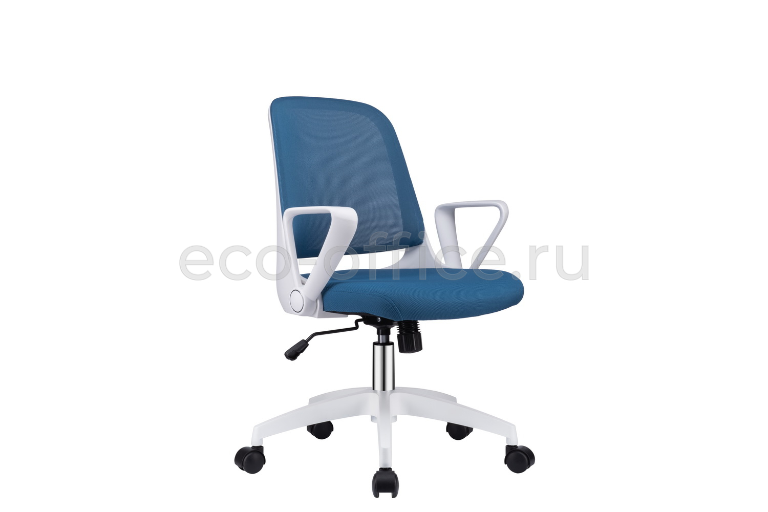 Кресло офисное RV Design W-158 Белый пластик / Синяя сетка купить в Севастополе
