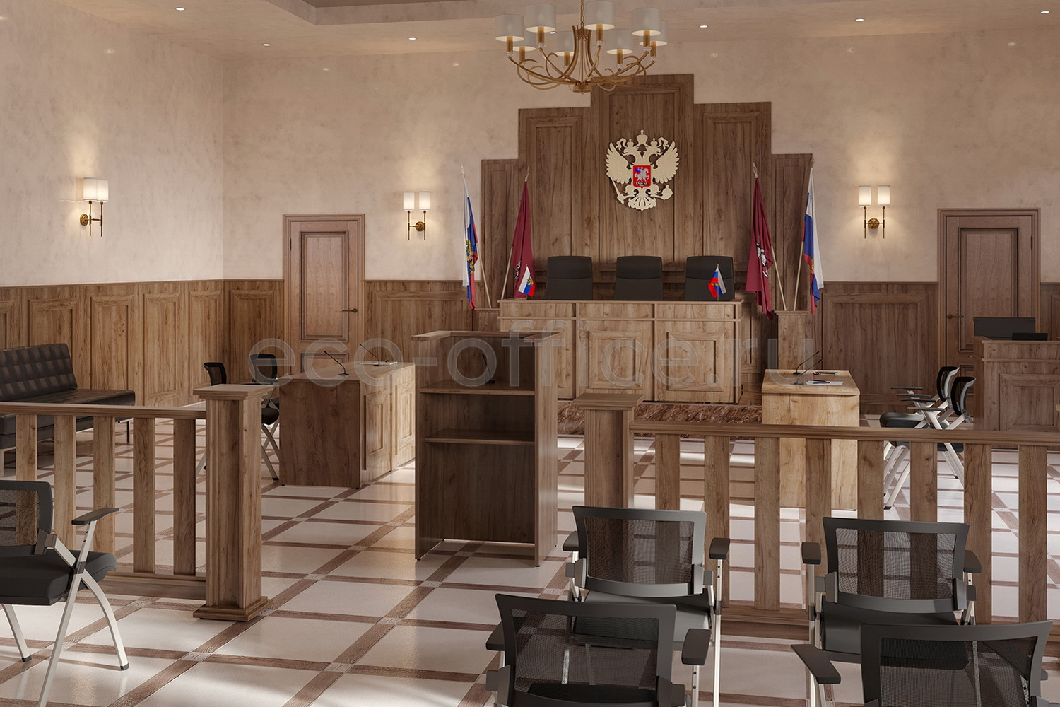 Мебель для залов суда KODEX Дуб Табак купить в Севастополе