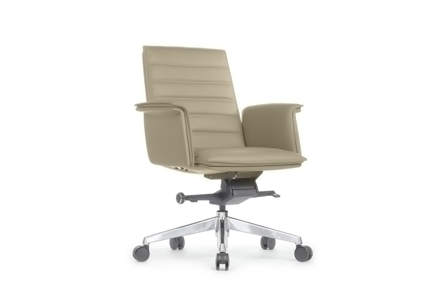 Кресло руководителя RV Design RUBENS-M B1819-2 Светло-серая кожа купить в Севастополе