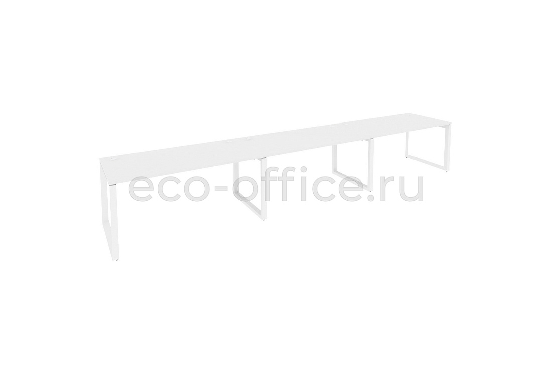 Рабочая станция на O-образном м/к ONIX O.MO-RS-3.4.8 Белый Бриллиант / Белый металл  купить в Севастополе