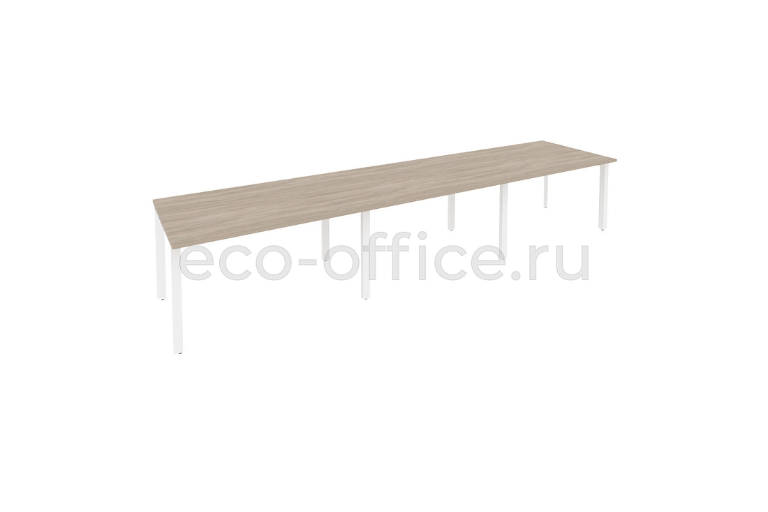 Стол переговорный (3 столешницы) ONIX O.MP-PRG-3.3 Дуб Аттик / Белый металл  купить в Севастополе