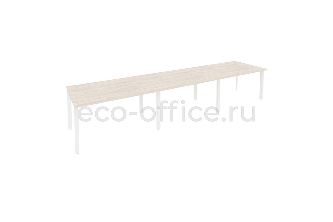 Стол переговорный (3 столешницы) ONIX O.MP-PRG-3.3 Денвер Светлый / Белый металл  купить в Севастополе