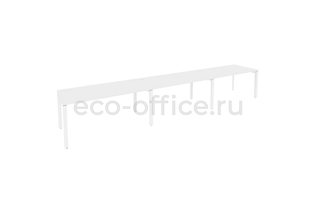 Рабочая станция на П-образном м/к ONIX O.MP-RS-3.4.8 Белый Бриллиант / Белый металл  купить в Севастополе