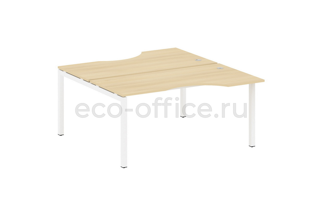 Рабочая станция криволинейная METAL SYSTEM QUATTRO 5x5 50БП.РАС-СА-2.1 Акация Лорка / Белый металл купить в Севастополе