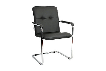 Стул посетителя RUMBA Chrome 450390/V4 Чёрная экокожа купить в Севастополе