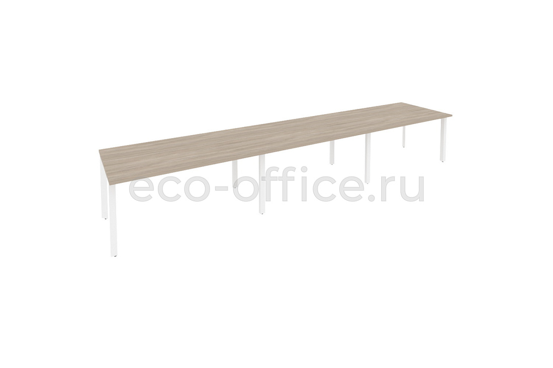 Стол переговорный (3 столешницы) ONIX O.MP-PRG-3.4 Дуб Аттик / Белый металл  купить в Севастополе