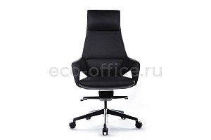 Кресло руководителя RV Design AURA FK005-A Чёрная кожа фото