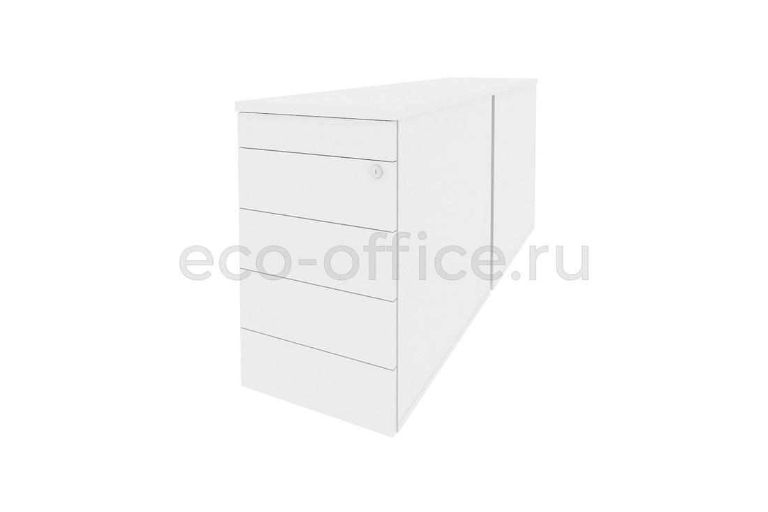 Тумба двойная приставная / опорная (TIP-ON) ONIX O.TPO-2.8 TIP Белый Бриллиант купить в Севастополе