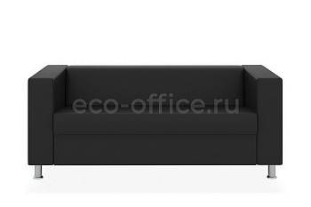 Трехместный диван АПОЛЛО экокожа Euroline 9100 Чёрный купить в Севастополе
