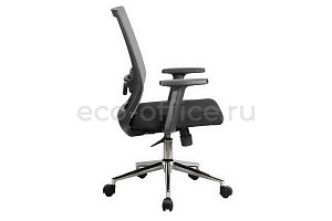 Кресло офисное RV Chair FIX 851E Серая сетка / Чёрная ткань фото