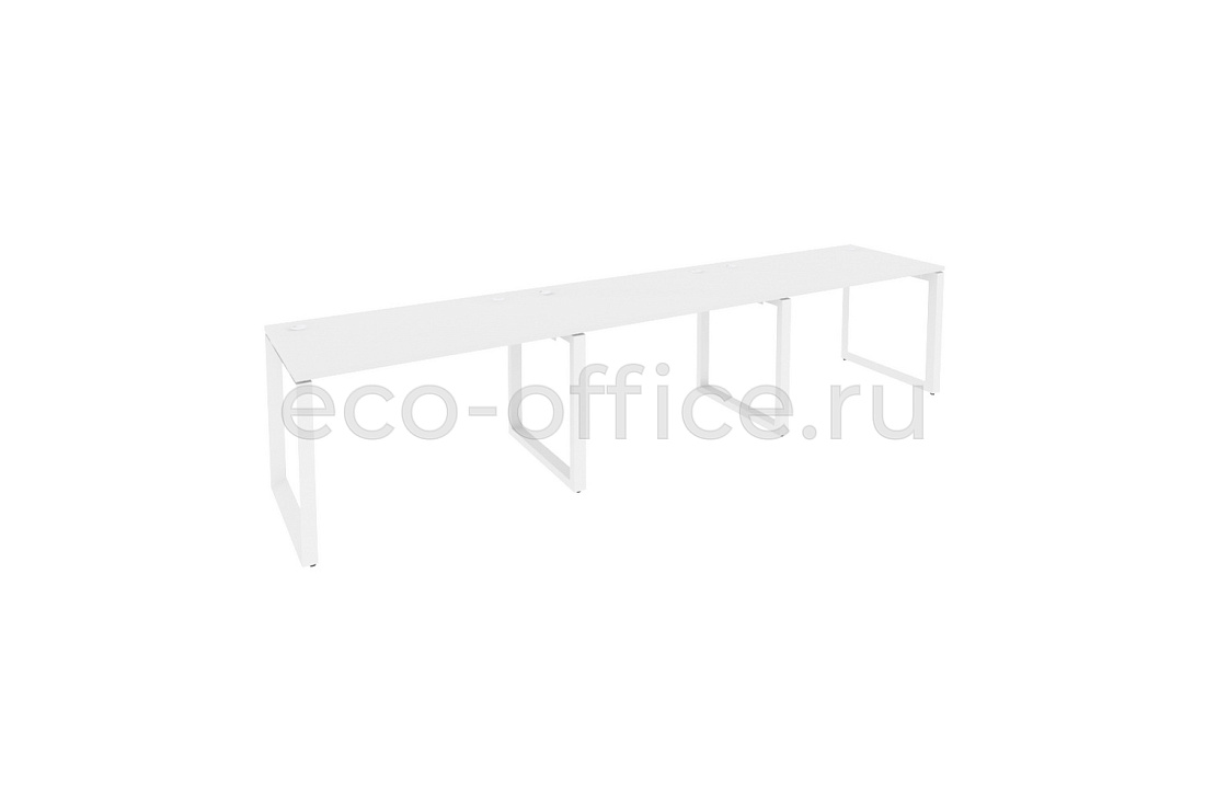 Рабочая станция на O-образном м/к ONIX O.MO-RS-3.2.7 Белый Бриллиант / Белый металл  купить в Севастополе