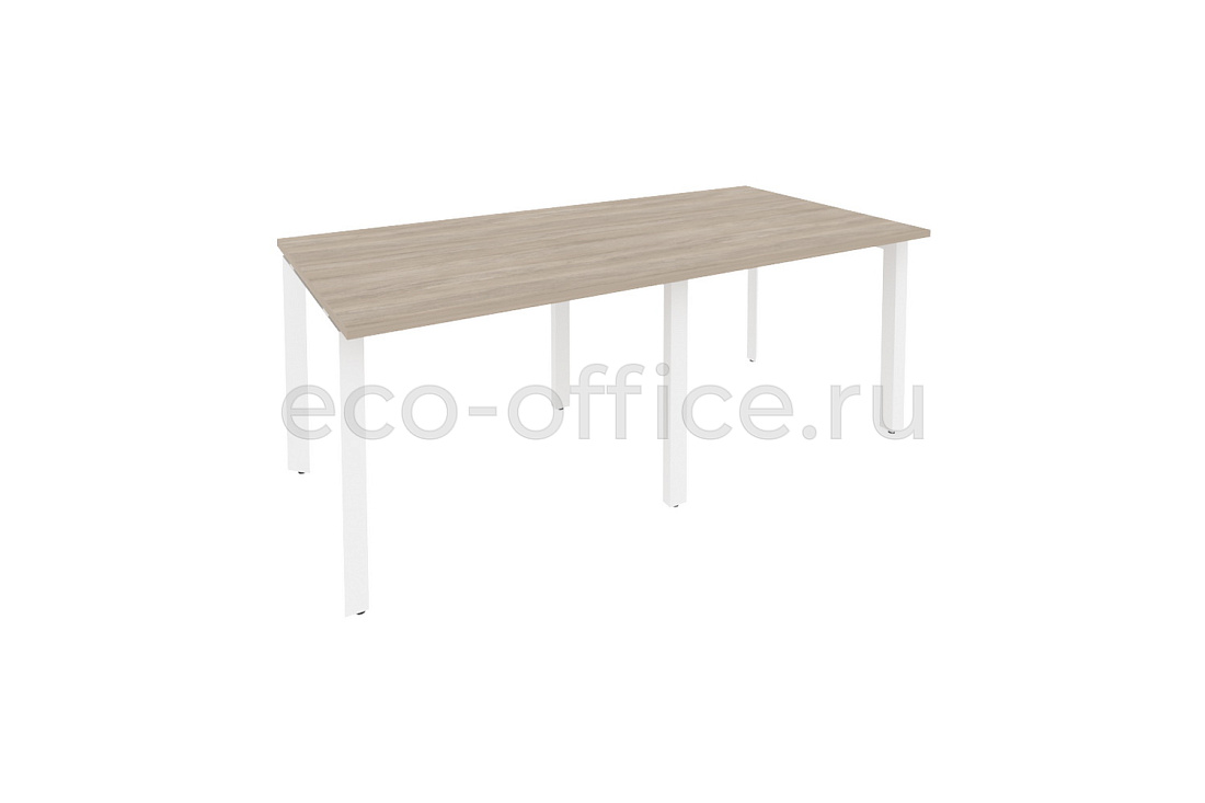 Стол переговорный (2 столешницы) ONIX O.MP-PRG-2.1 Дуб Аттик / Белый металл  купить в Севастополе