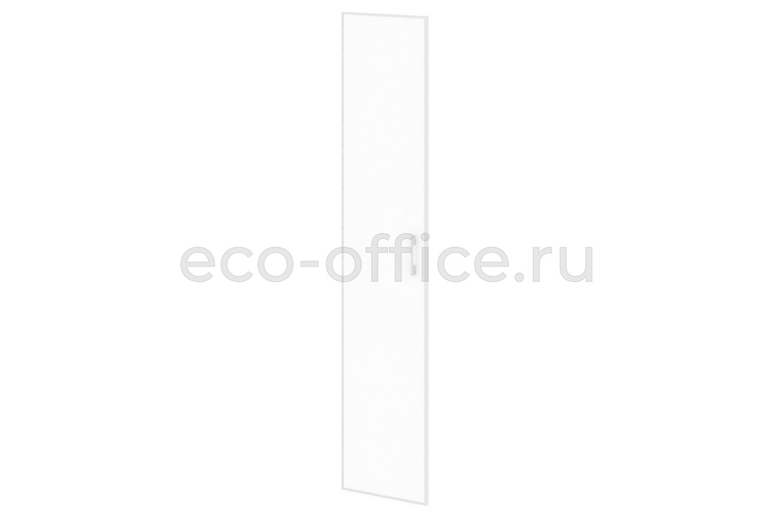 Дверь высокая стеклянная левая YALTA LT.S-1 R (L) white Белое стекло купить в Севастополе