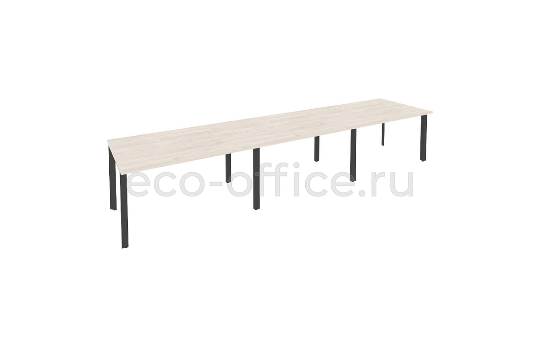 Стол переговорный (3 столешницы) ONIX O.MP-PRG-3.3 Денвер Светлый / Антрацит металл купить в Севастополе