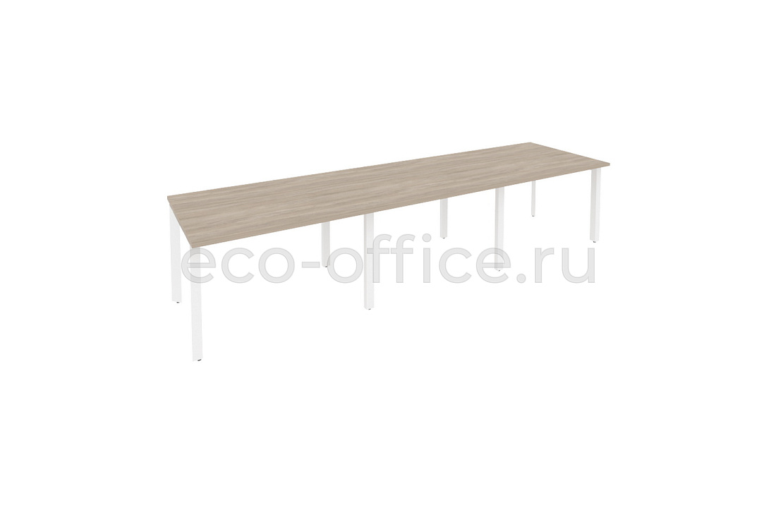Стол переговорный (3 столешницы) ONIX O.MP-PRG-3.2 Дуб Аттик / Белый металл  купить в Севастополе