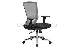 Кресло офисное RV Chair FIX 871E Серая сетка / Чёрная ткань фото