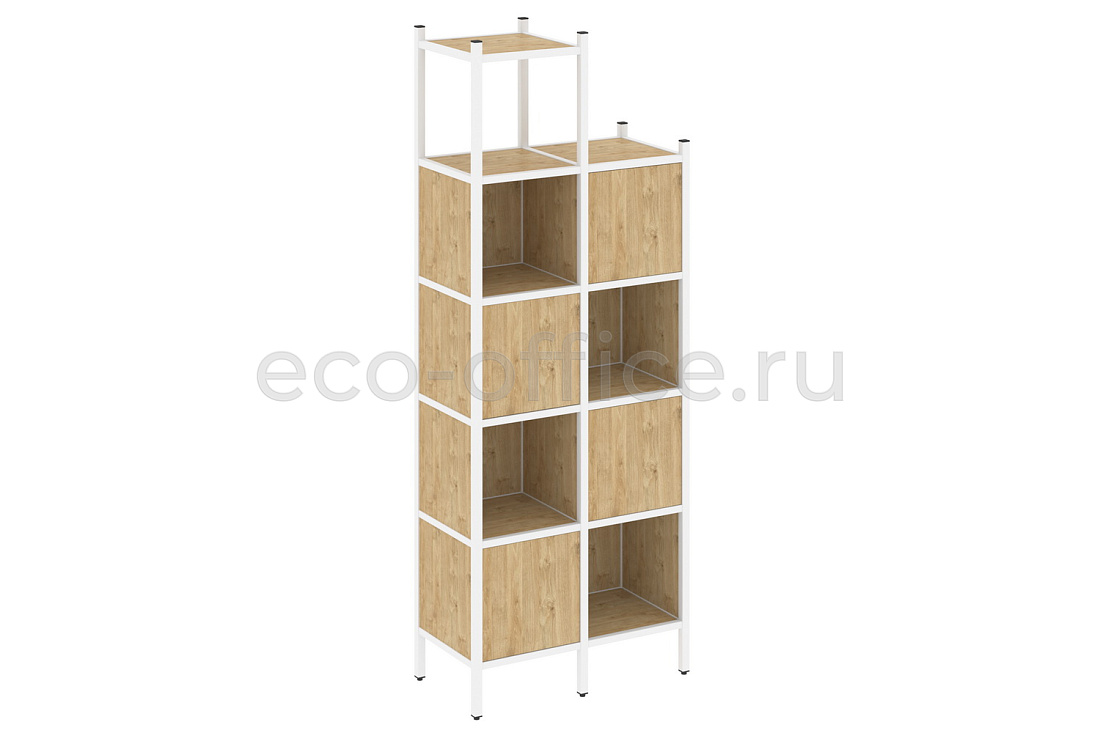 Комплект наборного стеллажа LOFT VR.L-20 Тиквуд Светлый / Белый металл  стоимость