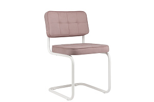 Комплект конференц-кресел ECO-CHAIR COLOMBO Comfort CLM-05 Розовый велюр / Белый металл фото