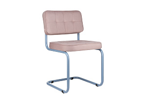 Комплект конференц-кресел ECO-CHAIR COLOMBO Comfort CLM-05 Розовый велюр / Синий пудровый металл фото