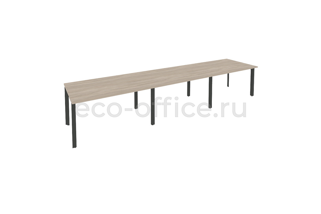 Стол переговорный (3 столешницы) ONIX O.MP-PRG-3.3 Дуб Аттик / Антрацит металл  купить в Севастополе