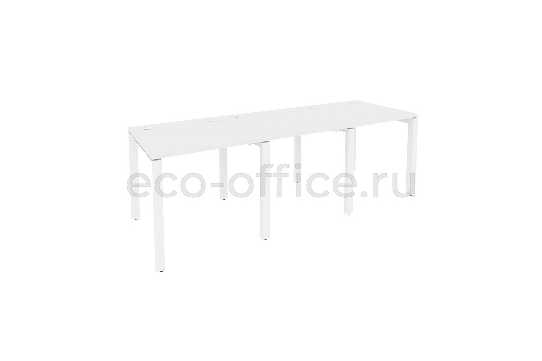 Рабочая станция на П-образном м/к ONIX O.MP-RS-3.0.8 Белый Бриллиант / Белый металл  купить в Севастополе