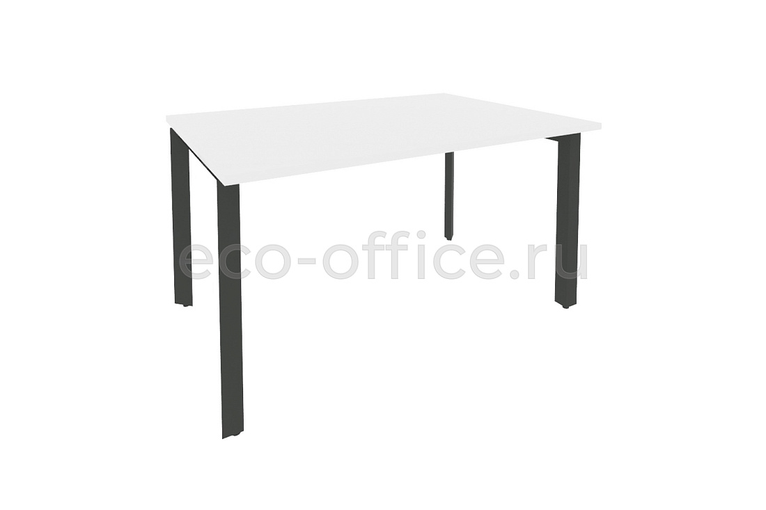 Стол переговорный (1 столешница) ONIX O.MP-PRG-1.3 Белый Бриллиант / Антрацит металл  купить в Севастополе