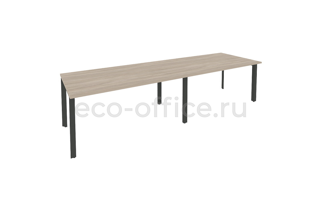 Стол переговорный (2 столешницы) ONIX O.MP-PRG-2.4 Дуб Аттик / Антрацит металл  купить в Севастополе