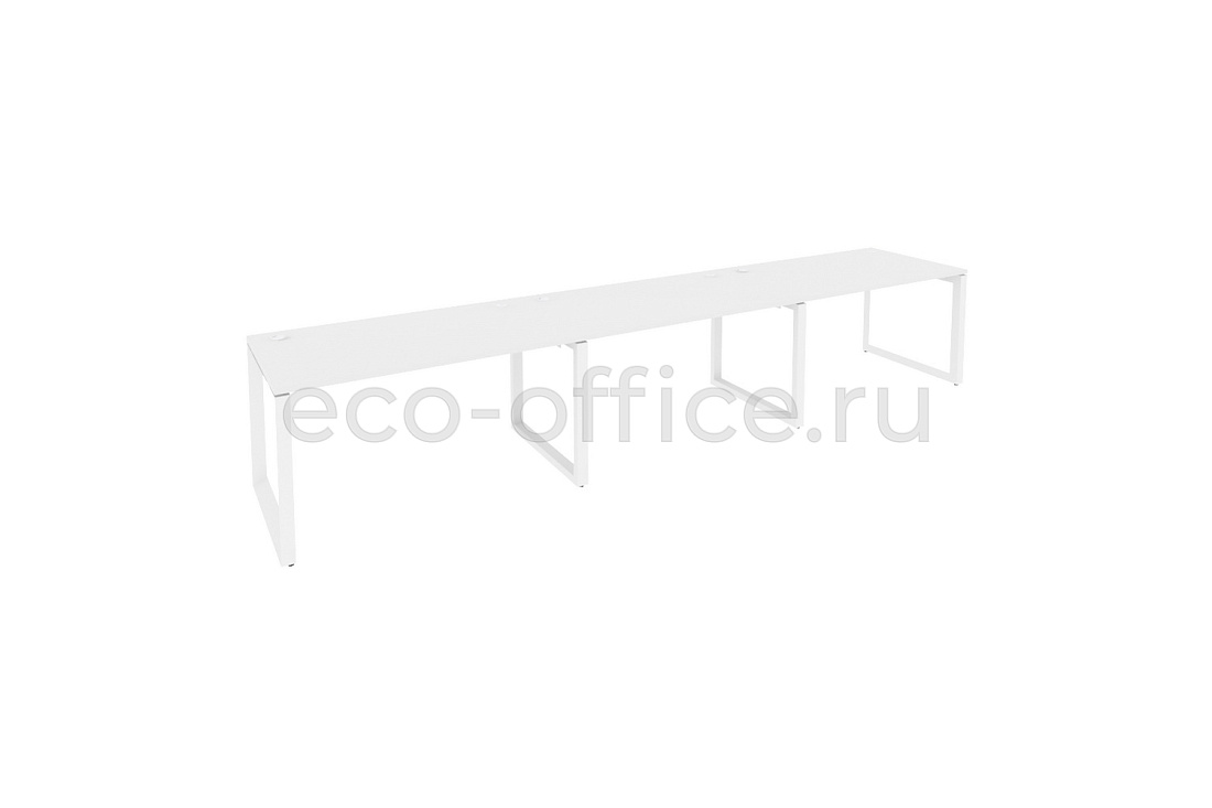 Рабочая станция на O-образном м/к ONIX O.MO-RS-3.3.8 Белый Бриллиант / Белый металл  купить в Севастополе